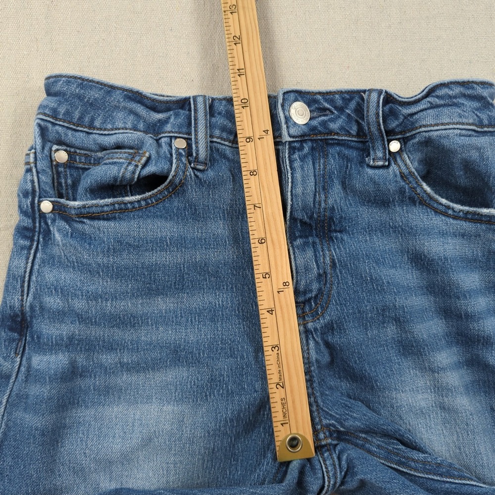 Quince Jeans Womens 28 Blue Stretch High Rise Bella Relaxed Straight - Picture 8 of 16